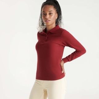 Polo manches longues femme